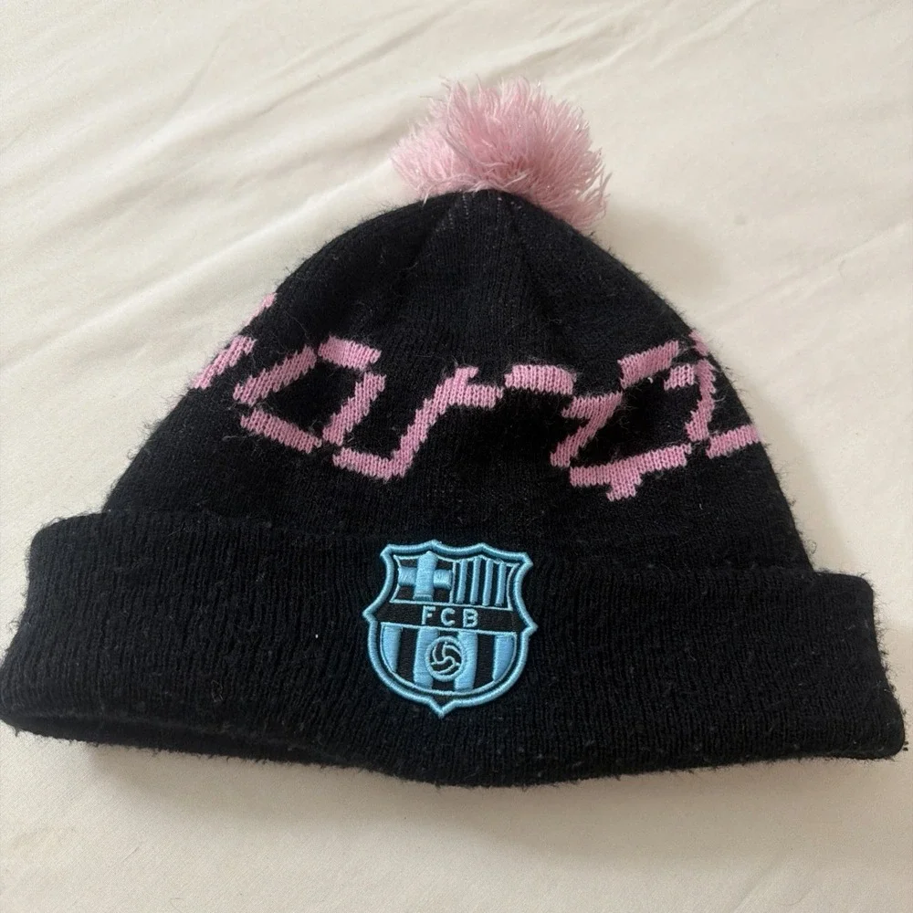 FANINK FC BARCELONA UNISEX ADULT KNIT BEANIE HAT OSFM Warm Winter Beanie Hat Cap